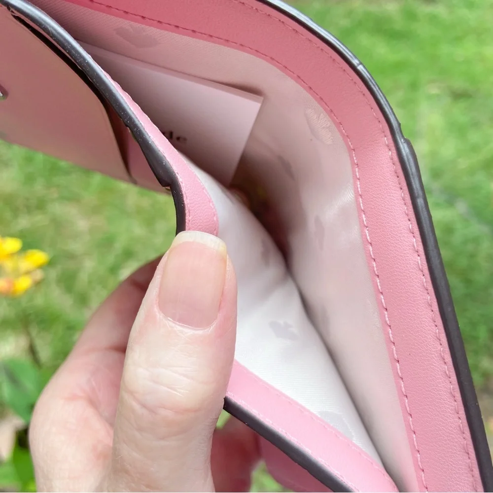 Kate Spade Pink Wallet small bifold - Picture 13 of 15